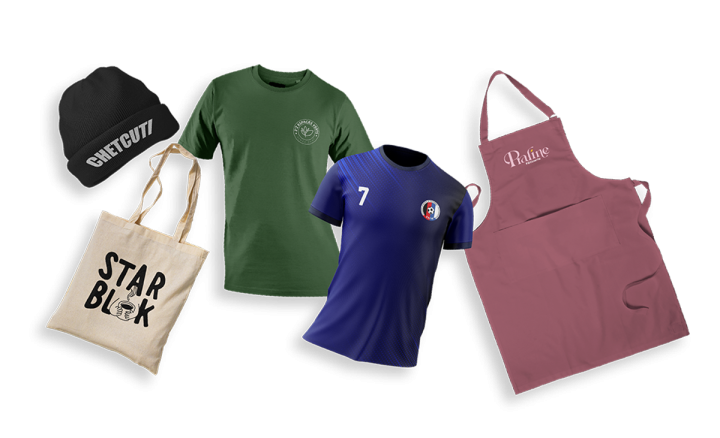 Affirmez votre identité avec du textile personnalisé de qualité ! Que vous soyez une entreprise, une association ou un particulier, nous vous accompagnons dans la création de vêtements uniques à votre image.